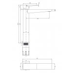 Omnires Fresh Bateria umywalkowa jednootworowa wysoka (35 mm) Chrom FR7112CR