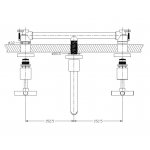 Omnires Modern Bateria umywalkowa podtynkowa Chrom B06-BCR