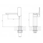 Omnires Parma Bateria umywalkowa jednootworowa Chrom PM7410XCR