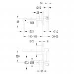 Omnires Y Bateria umywalkowa podtynkowa Grafit Y1215HGR