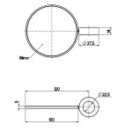 QuadroDesign FFQT Lustro regulowane brushed stainless steel QA003AS