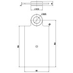 QuadroDesign FFQT Półka brushed stainless steel QA001AS