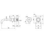 QuadroDesign Source Bateria umywalkowa podtynkowa brushed stainless steel 1313.00AS