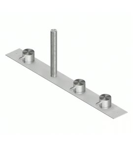 QuadroDesign Source Bateria wannowa na brzeg wanny 4-otworowa brushed stainless steel 1297RAS