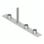 QuadroDesign Source Bateria wannowa na brzeg wanny 4-otworowa brushed stainless steel 1297RAS