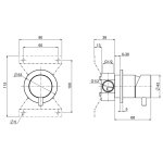 QuadroDesign Source Mieszacz podtynkowy brushed stainless steel 1343.00AS