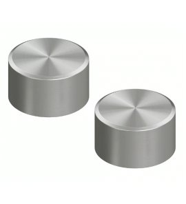 QuadroDesign Stereo Zawór odcinający (para) podtynkowy brushed stainless steel 1651VAS