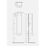 Rak Ceramika Joy Szafka 30x23,5 biała JOYTS120PWH