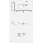 Rak Ceramika Joy Zestaw Umywalka meblowa 101x46,5 + szafka podumywalkowa 100x46 biały połysk SETJOYWH100PWH