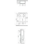 Rak Ceramika Joy Zestaw Umywalka meblowa 41x22 + szafka podumywalkowa 40x21 Szary połysk SETJOYWH040UGY