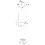 Rak Ceramika One Bidet 52x36,5 biały połysk EL08AWHA