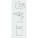 Rak Ceramika Senstation Umywalka 65x46 biały połysk SENWB6501AWHA