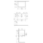 Rak Ceramika Uno Joy Szafka podumywalkowa 60x46 scandinavian oak UNOWH060SOK