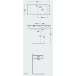 Rak Ceramika VALET Umywalka 112x50,5 biały połysk VALWB11301AWHA