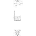 Rak Ceramika Washington Bidet 56x36 biały połysk WABI00002