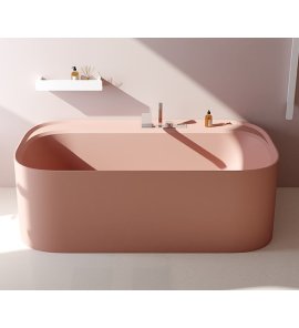  Relax Design Hui Wanna wolnostojąca 180x90 flesh pink matt HUI180LX15MATT