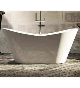 Relax Design Volo Wanna wolnostojąca 160x71 z korkiem white glossy VOLO160LX01WHITEGLOSSY