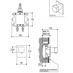 Ritmonio Bateria termostatyczna podtynkowa chrom PR47HB111CRL