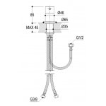 Ritmonio Diametro35 Mieszacz umywalkowy stal nierdzewna E0BA0107INOX