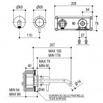 Ritmonio Diametro35 S Bateria umywalkowa podtynkowa chrom PR52AH202