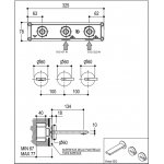 Ritmonio DOT316 Bateria umywalkowa podtynkowa stal nierdzewna PR50AJ201INOX