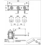 Ritmonio DOT316 Bateria umywalkowa podtynkowa stal nierdzewna PR50AJ202INOX