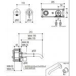 Ritmonio DOT316 Round Bateria umywalkowa podtynkowa stal nierdzewna PR50AH212INOX