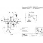 Ritmonio DOT316 Round Bateria wannowo-prysznicowa 4-otworowa stal nierdzewna PR50EG201INOX