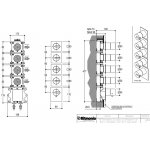 Ritmonio DOT316 Round Bateria wannowo-prysznicowa termostatyczna podtynkowa stal nierdzewna PR50HH201INOX