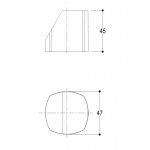 Ritmonio Haptic Pokrętło do baterii łazienkowych szary PR43MC002CEM