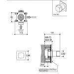 Ritmonio Haptic Zawór podtynkowy chrom PR43JA201CRL