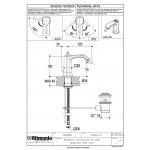 Ritmonio Taormina Bateria bidetowa jednootworowa z korkiem automatycznym chrom PR35BU101CRL