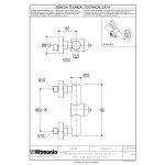 Ritmonio Taormina Bateria natryskowa ścienna chrom PR43FL202CRL