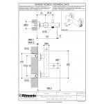 Ritmonio Taormina/Haptic Bateria wannowa ścienna chrom PR43EL201CRL