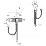 Ritmonio Tip Mieszacz umywalkowy chrom PR38AW201CRL