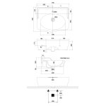 Scarabeo Castellana Umywalka 70,5x53 biały 5301