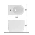 Scarabeo Moon Bidet 54,5x36 biały 5523