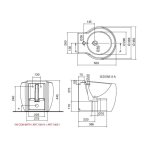 Scarabeo Planet Bidet 50x45 biały 8403