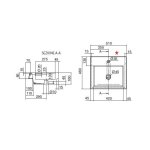 Scarabeo Square Umywalka 51x46 biały 8025/A