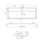 Scarabeo Teorema 2.0 Umywalka 120x46 biały 5107/R-120A