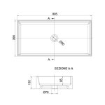 Scarabeo Teorema Umywalka 80,5x39 biały 8031-80