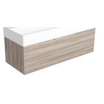  Simas Agile Szafka wisząca z drzwiami do umywalki AG121 z uchwytem chrom 120x45,5x40 cm roccia AGM121