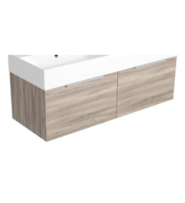  Simas Agile Szafka wisząca z drzwiami do umywalki AG121D z uchwytem chrom 120x45,5x40 cm roccia AGM121D