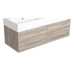  Simas Agile Szafka wisząca z drzwiami do umywalki AG121D z uchwytem chrom 120x45,5x40 cm roccia AGM121D