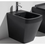   Simas BadenBaden Bidet ścienny z otworem na baterię 56x36x42 cm nero matt BB04.65