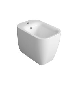 Simas Henges Bidet ścienny jednootworowy 55x38x42 cm biały HE04