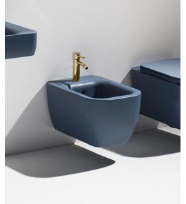   Simas Henges Bidet wiszący jednootworowy 55x38x29 cm navy matt HE19.63