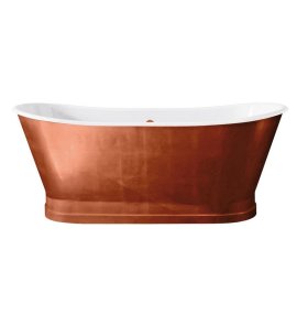   Simas Vasche de bagno Wanna żeliwna emalia na zewnątrz i wewnątrz 170x68x69,5 cm copper 50101