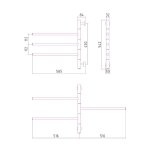 Sunerzha Triada Suszarka elektryczna 54,2x51,6 cm Stal polerowana 50003