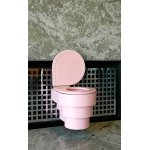 Trone Callipyge Miska bezrantowa 57x42 z deską wolnoopadającą pink CALLIPYGEPI